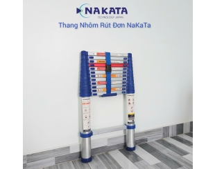 Thang Nhôm Rút Đơn Đai Xanh Nakata TYB612