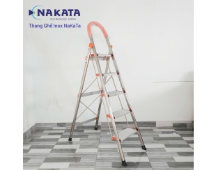 Thang Ghế Tay Vịn Inox Màu Cam Nakata VN105B