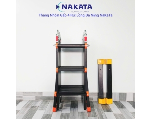 Thang Đa Năng (Thang Rút Lồng) Nakata Màu Đen 