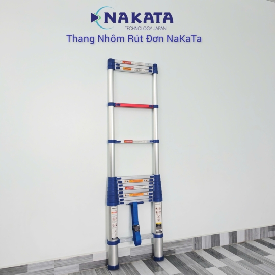 Thang Nhôm Rút Đơn Đai Xanh Nakata TYB613