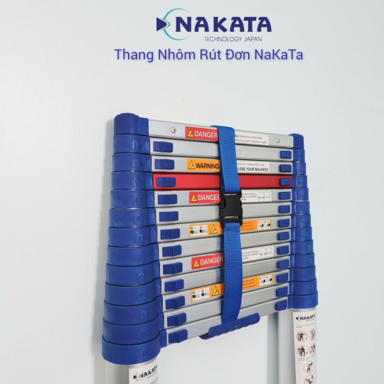 Thang Nhôm Rút Đơn Đai Xanh Nakata TYB613
