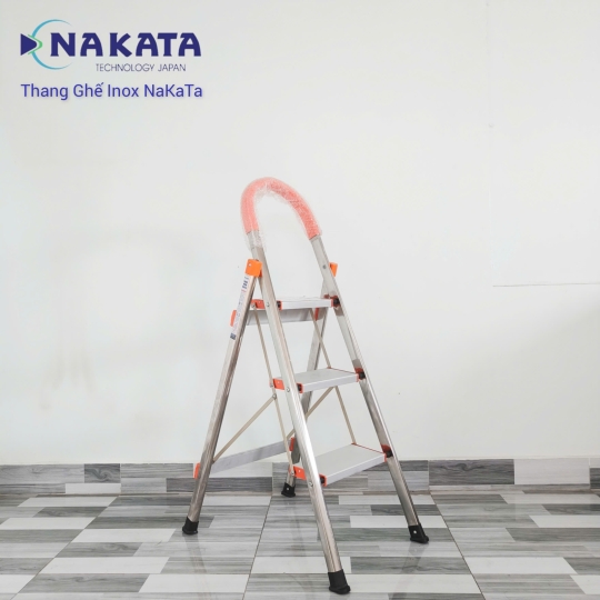 Thang Ghế Tay Vịn Inox Màu Cam Nakata VN103B