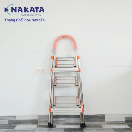 Thang Ghế Tay Vịn Inox Màu Cam Nakata VN103B