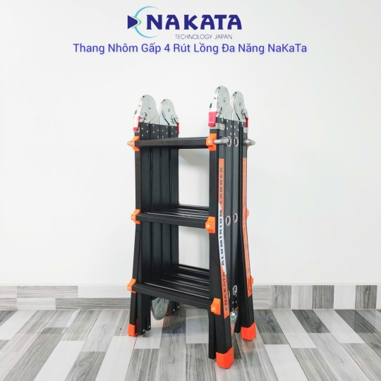 Thang Đa Năng (Thang Rút Lồng) Nakata Màu Đen 